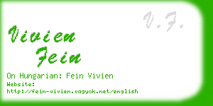 vivien fein business card